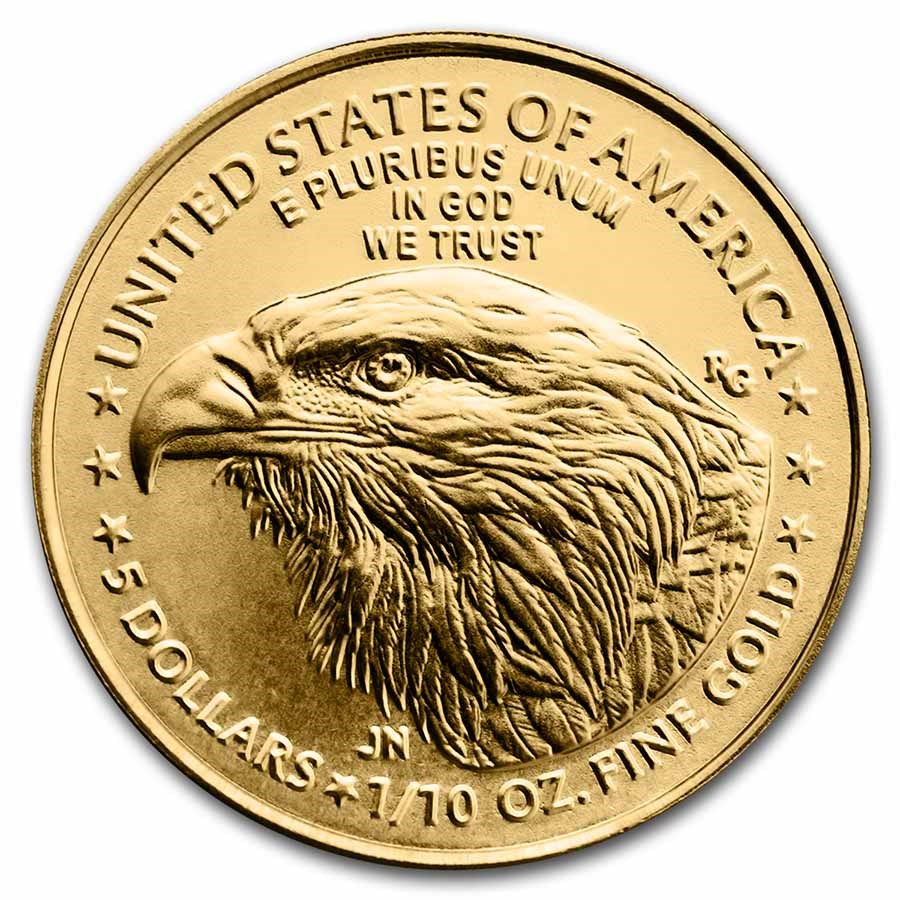 1/10 oz American Gold Eagle Coin BU (Random Year)