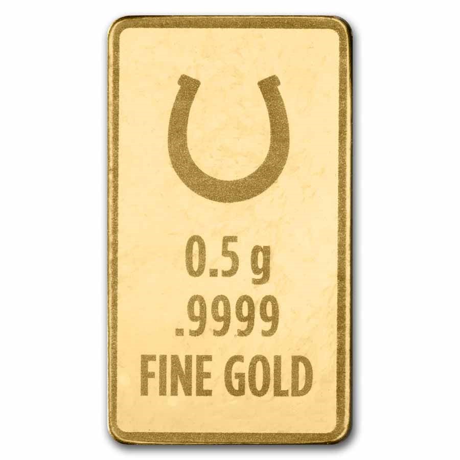 1/2 gram Gold Bar - Half Gram of Luck