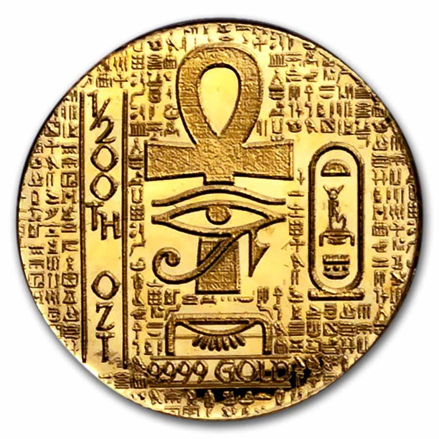 1/200 oz Gold Round: Egyptian Scarab - MPM