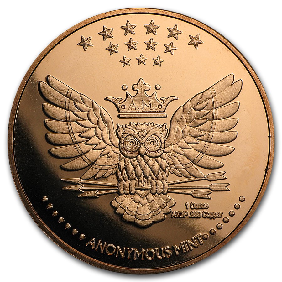 1 oz Copper Round - Kraken (Anonymous Mint)
