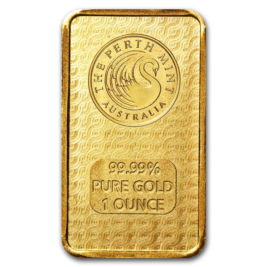 1 oz Gold Bar - Perth Mint Lunar Dragon