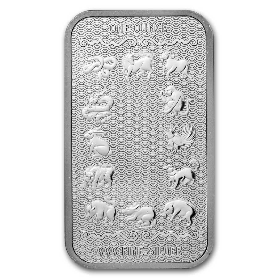1 oz Silver Bar - 2024 ROCH Year of the Dragon (Series 2)