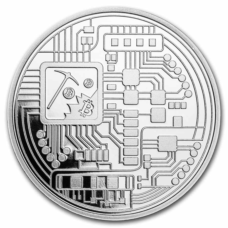 1 oz Silver Round - Bitcoin