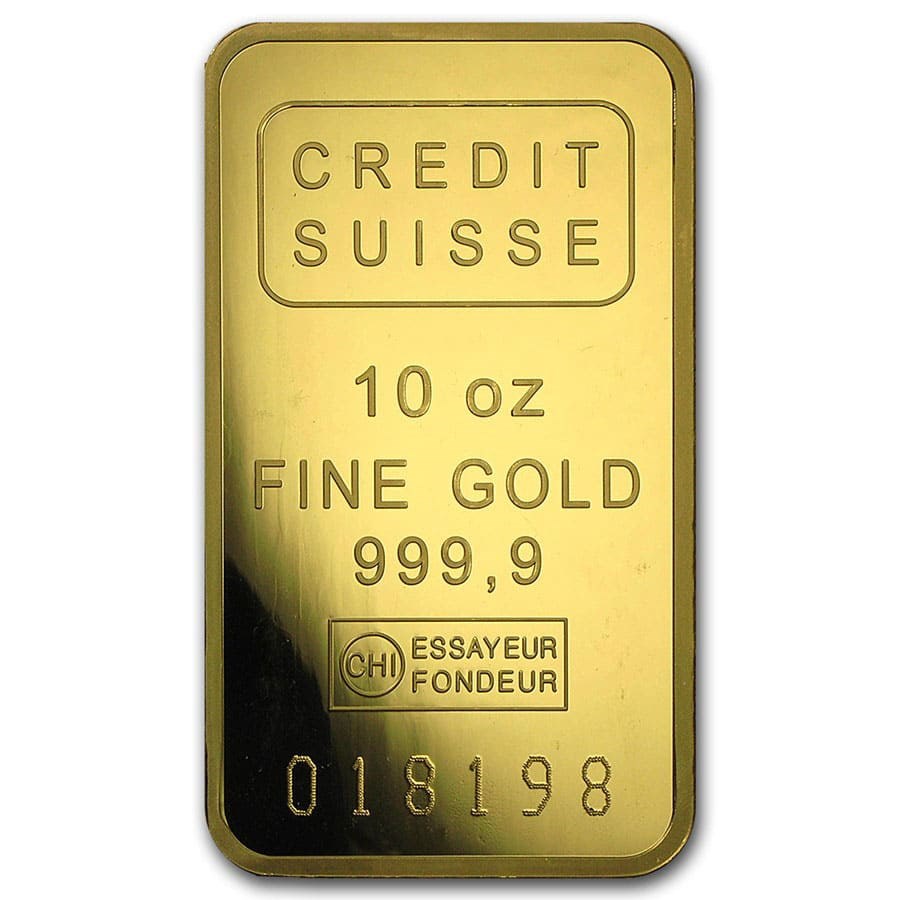 10 oz Gold Bar - Brand Name