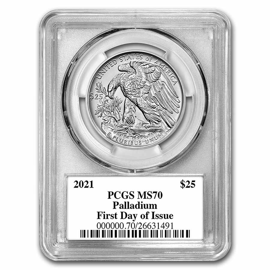 2021 1 oz American Palladium Eagle MS-70 