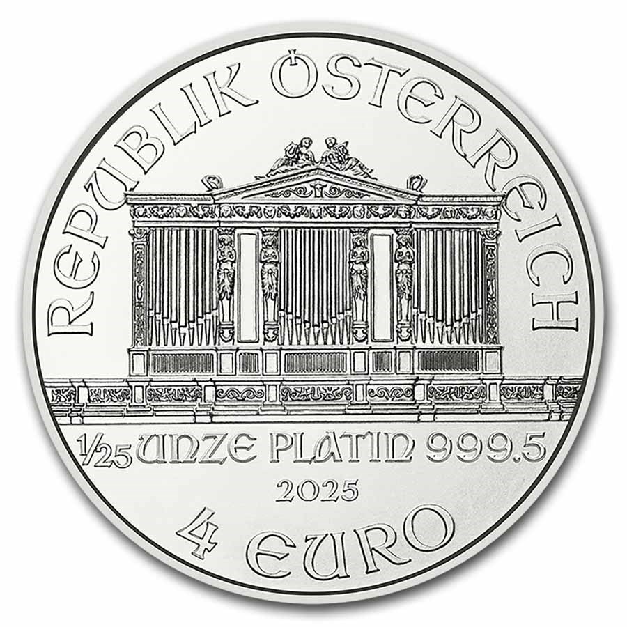 2025 Austria 1/25 oz Platinum Philharmonic BU