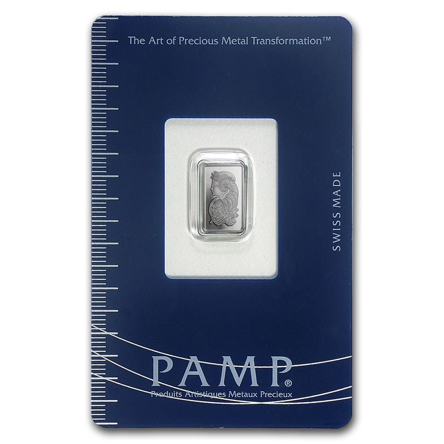 1 gram Palladium Bar - PAMP Suisse (In Assay)