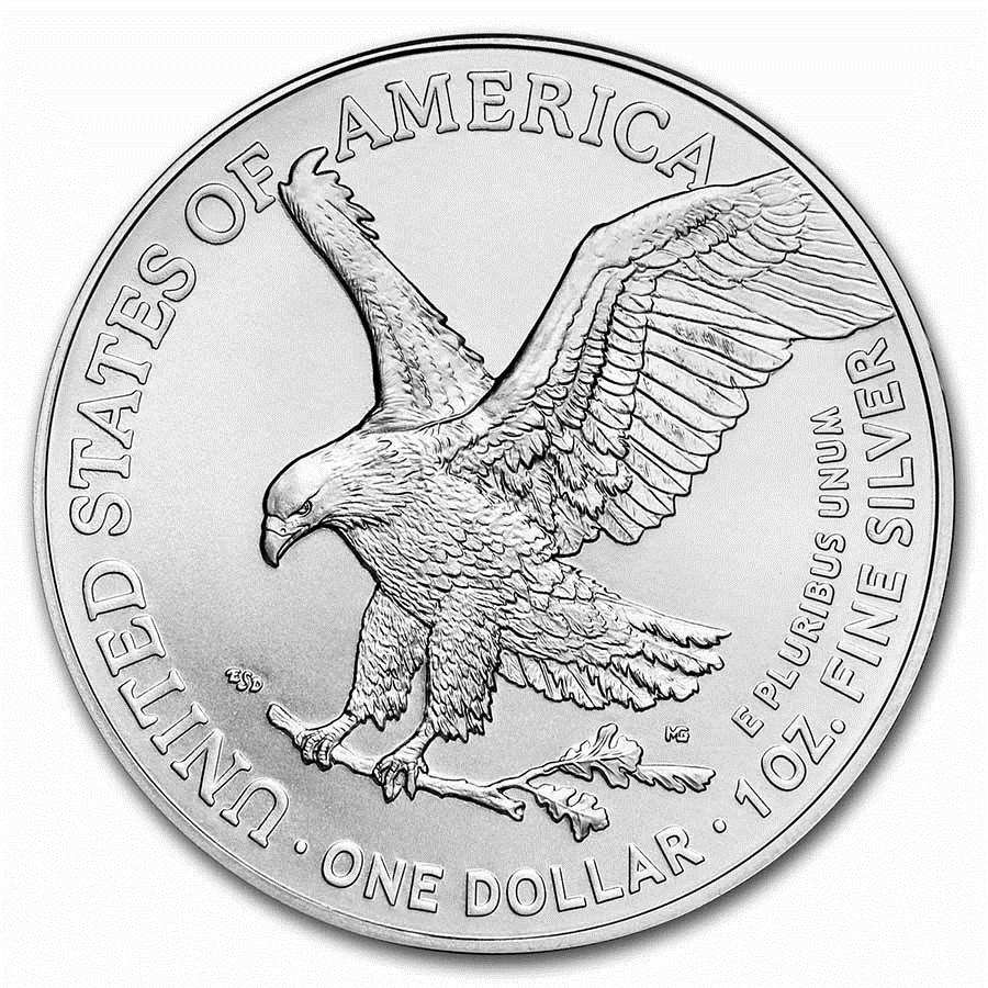 1 oz American Silver Eagle Coin BU (Random Year)