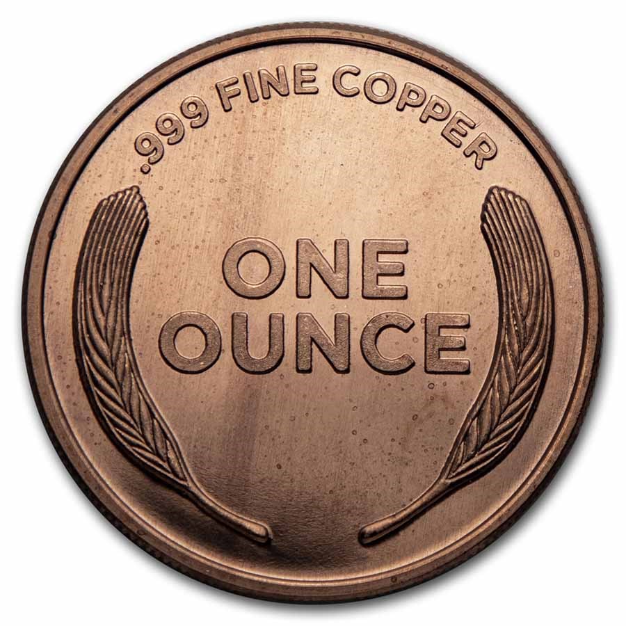 1 oz Copper Round - Lincoln Penny