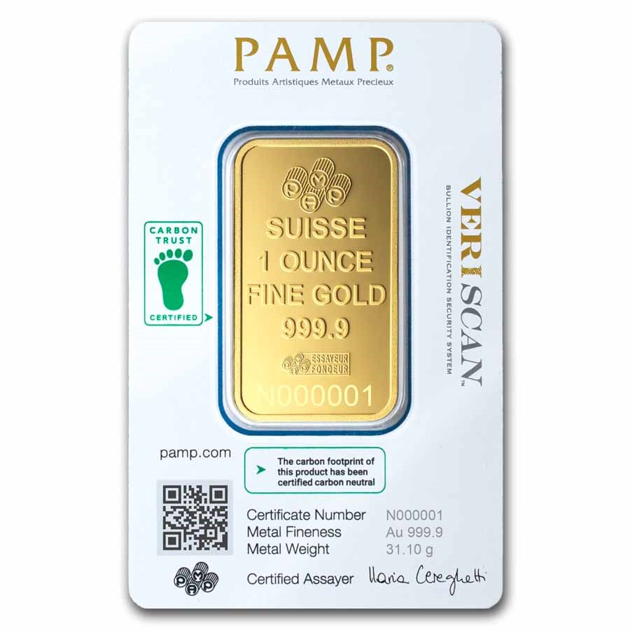 1 oz Gold Bar - Credit Suisse (In Assay)