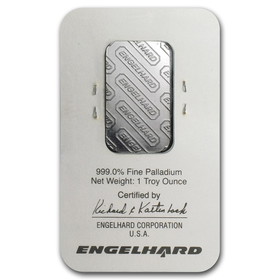 1 oz Palladium Bar - Engelhard (In Assay)