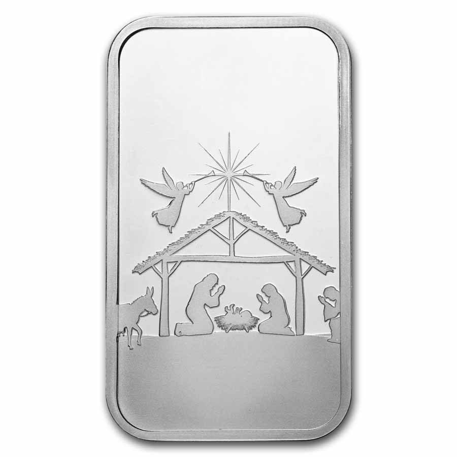 1 oz Silver Bar - Nativity