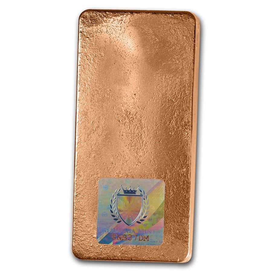 1000 gram Copper Bar - Germania (Poured, .9999 Fine)