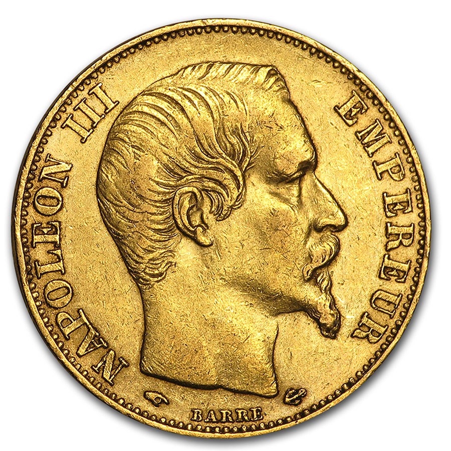 France Gold 20 Francs French Rooster Coin (1899-1914) AU