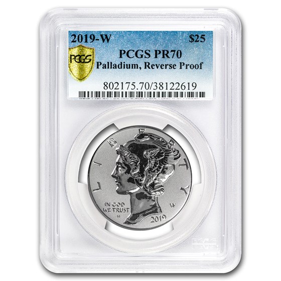 2019-W Reverse Proof Palladium Eagle PR-70 DCAM PCGS