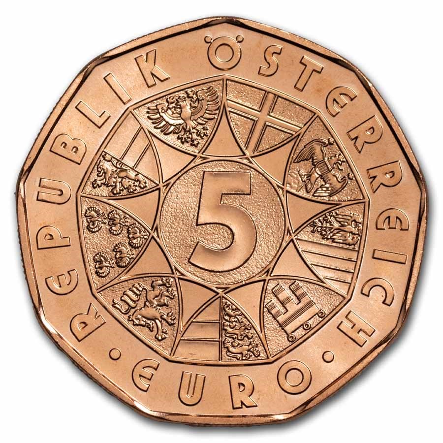 2024 Austria Copper €5 New Year's: Lucky Leap