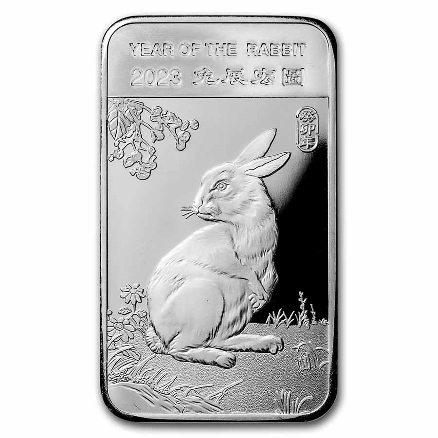 10 oz Silver Bar  (2023 Year of the Rabbit)