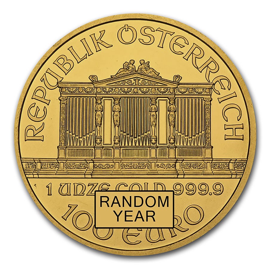 Austria 1 oz Gold Philharmonic BU (Random Year)